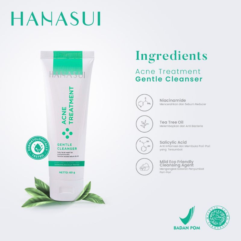 Hanasui Acne Treatment Gentle Cleanser Pembersih Wajah GIRLSNEED77