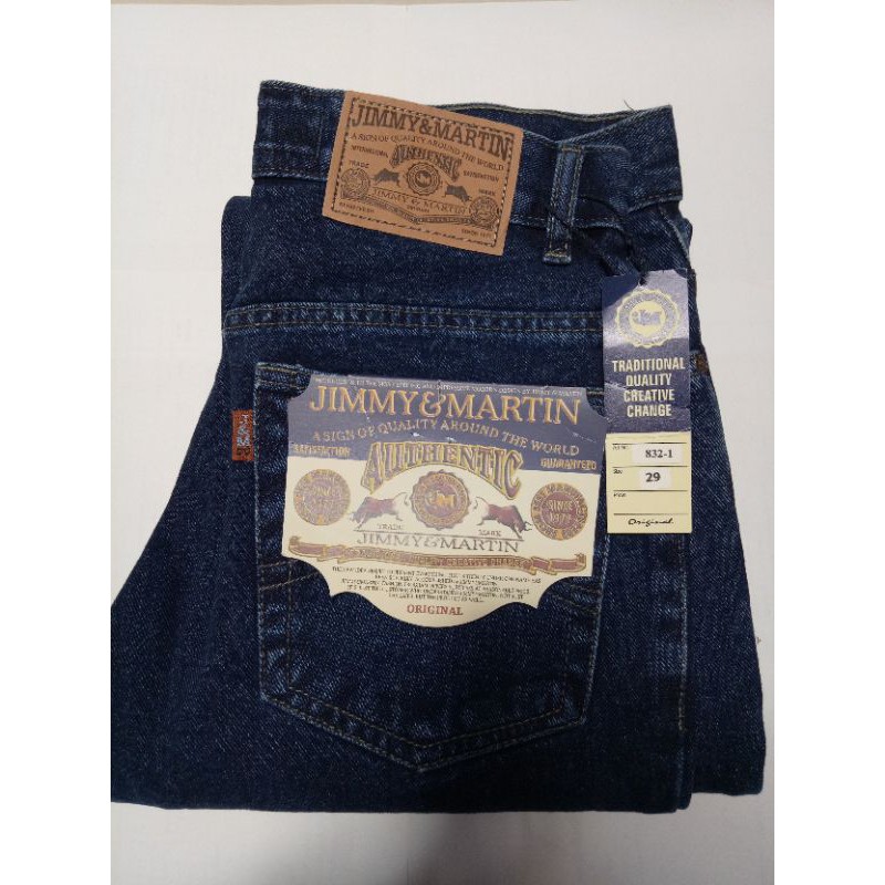 Jimmy Martin 832 Regular Straight Jeans Biru Benhur - Celana Panjang Pria - Celana Big Size