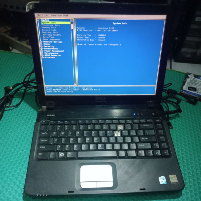 Leptop DELL INSPIRON 1410 (minus)