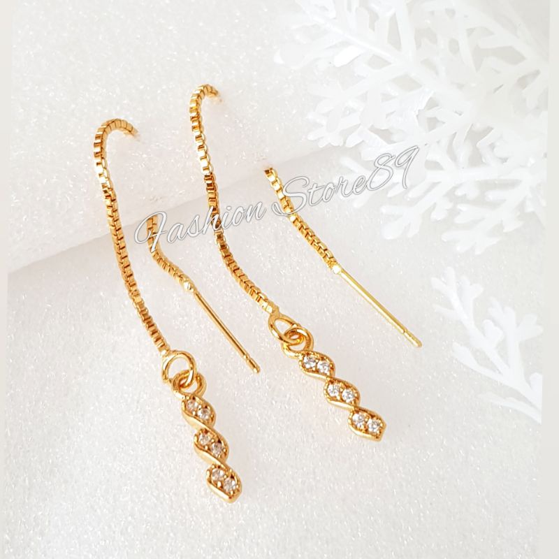 Anting Jurai Sabrina Impor Perhiasan lapis Emas 18k Bestquality impor Xuping Yaxiya