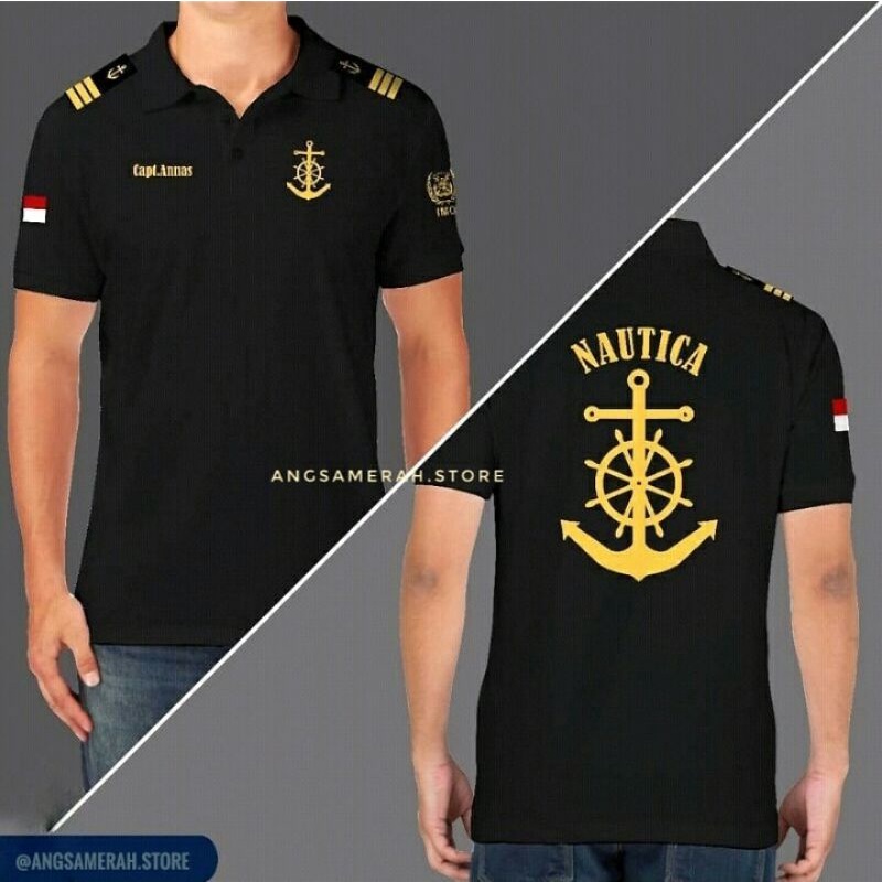 Kaos Polo Pelaut Perwira Custom Bordir | AngsaMerah.store