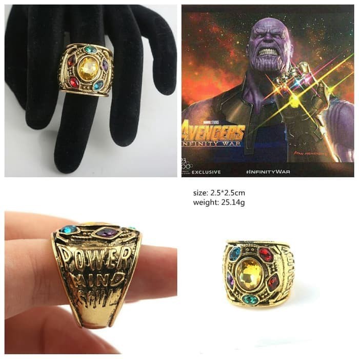 Cincin Thanos the avengers Infinity war end game ironman spiderman