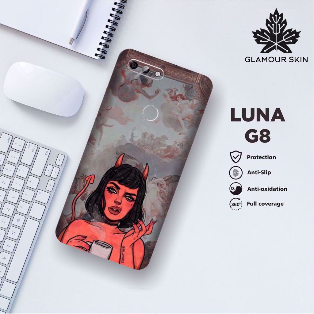 *(Dapat2PCS)* LUNA G8 Garskin Case/Stiker Protector Motif DEVIL