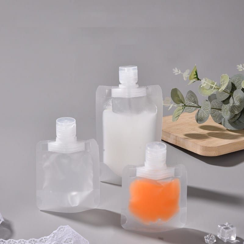 Dispenser travel pouch POLOS 30/50/100ml botol refill sabun travelling toiletries kit mini funnel