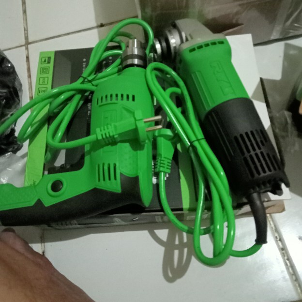 Ryu Grinder Mesin Gurinda Gerinda Tangan Listrik Rsg 100-3 4 Free 1 Set Carbon Brush