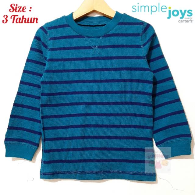 Baju Kaos Carter's Simple Joys Salur Anak Laki Cowok - Carters Boys Tee