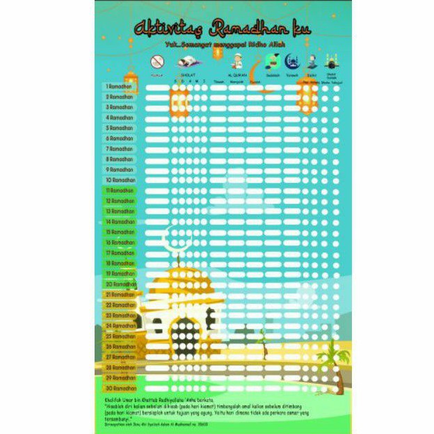 Jual MUTABAAH YAUMIYAH RAMADHAN wipe and clean Indonesia|Shopee Indonesia