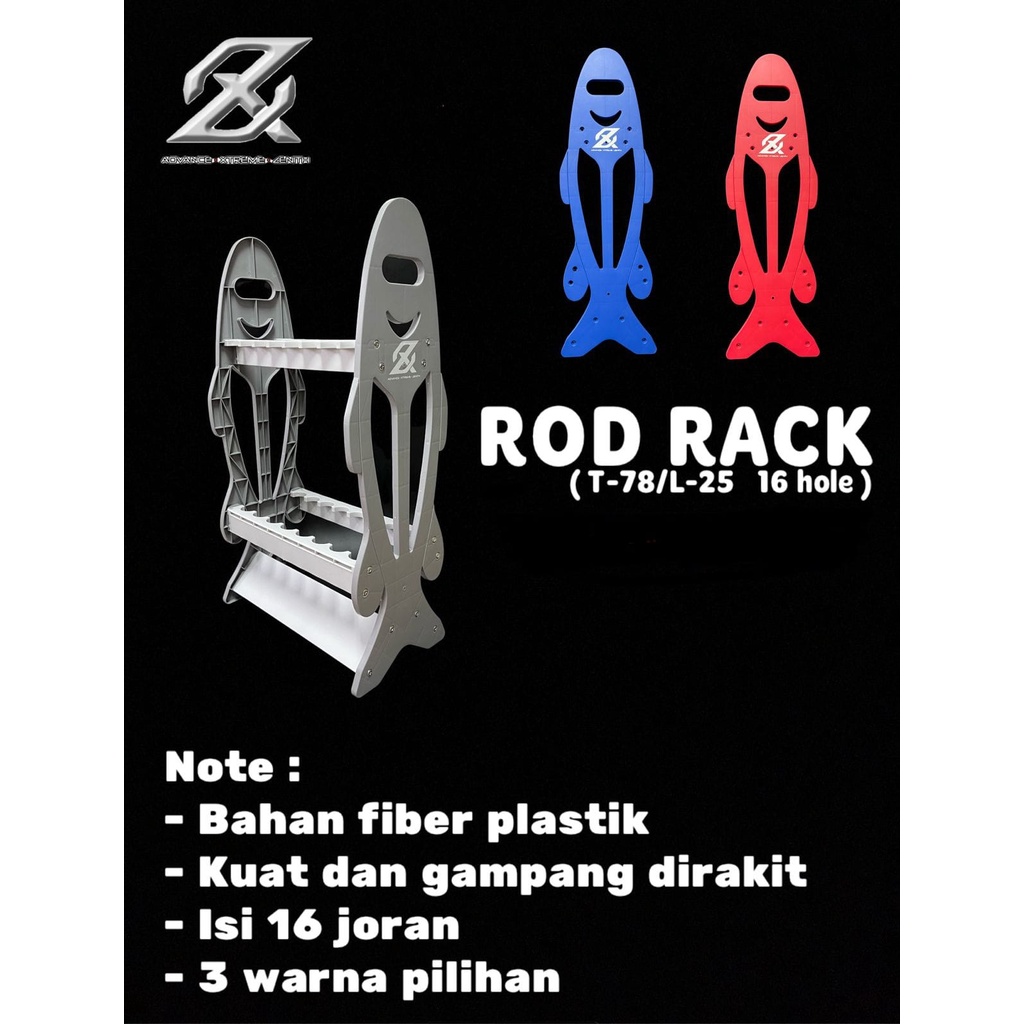 AXZ ROD RACK / RAK JORAN 16 HOLE