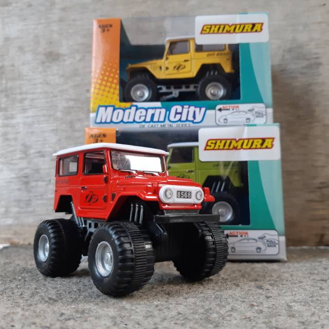 Diecast Mobil Jeep Offroad - Miniatur Car Off Road Antik Koleksi Unik