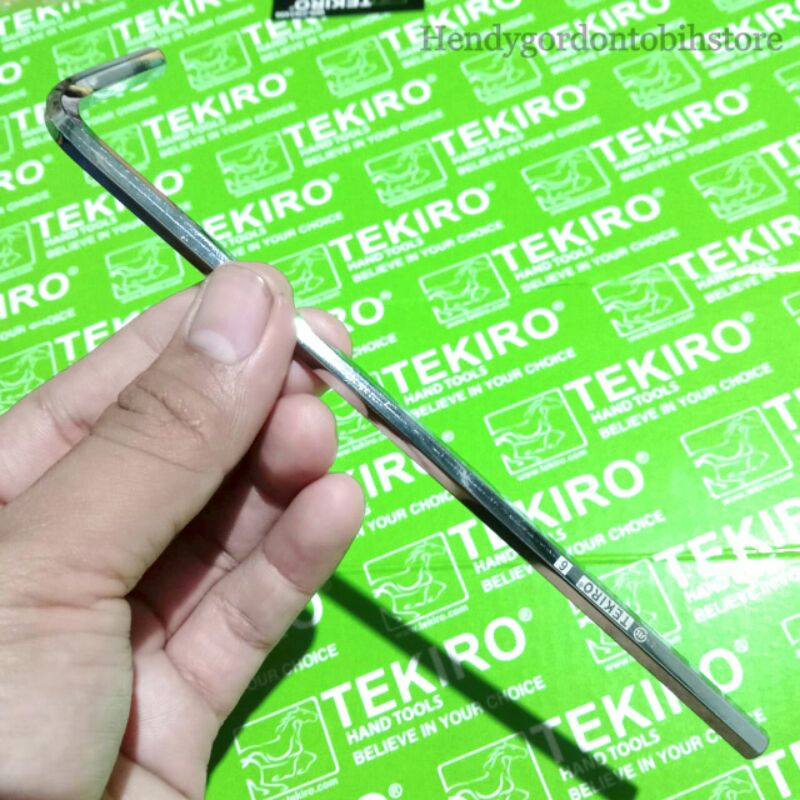 Kunci L panjang 6mm Tekiro Hex key long 6mm Kunci L Tekiro Kunci L panjang Kunci L long