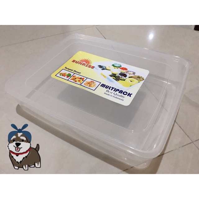 Kotak Plastik Bening Multipack Besar - 7.000 ml