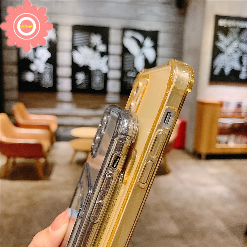 Soft Case TPU Transparan Shockproof Holder Kartu Cover Oppo A96 A16 A15 A15s A76 A36 A35 A3s A12E A7 A5s A12 A54 A74 A11K Reno 7 5G