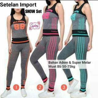 SETELAN SPORT MURAH SETELAN IMPORT  BAJU  FITNES PAKAIAN  