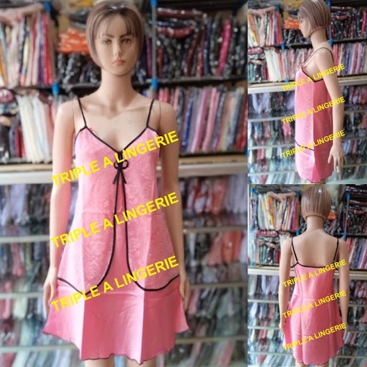 Sexy Lingerie Murah Baju Tidur Wanita Seksi Baju Haram TA1028 Pink
