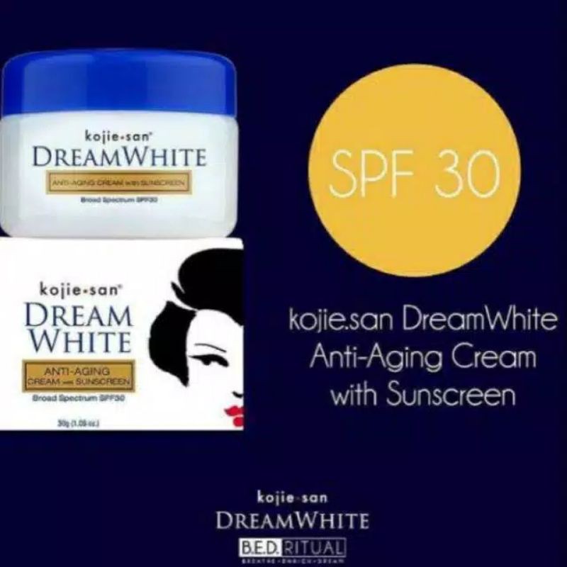 kojiesan dreamWhite Anti Aging face cream with spf 30 kemasan 30gr