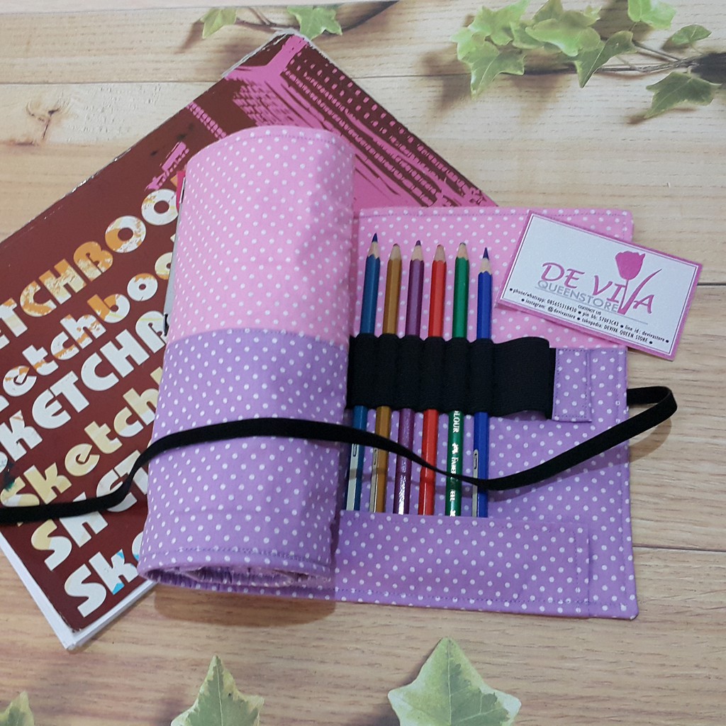 

ROLL PENCIL CASE / TEMPAT PENSIL GULUNG - candy