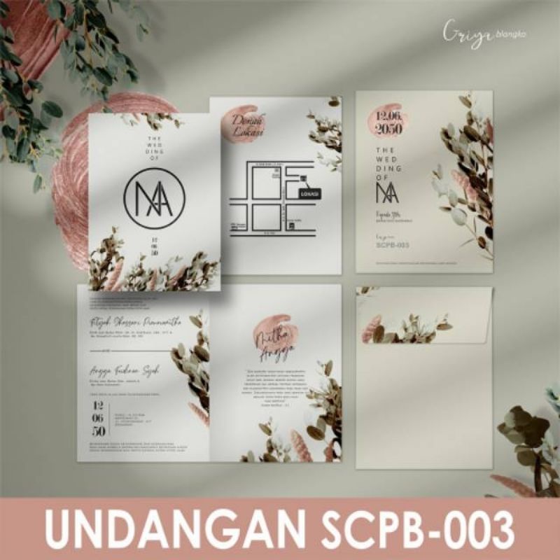 SCPB 003 Grosir Undangan Blangko Pernikahan Murah  | Griya Blangko | Blangko Termurah