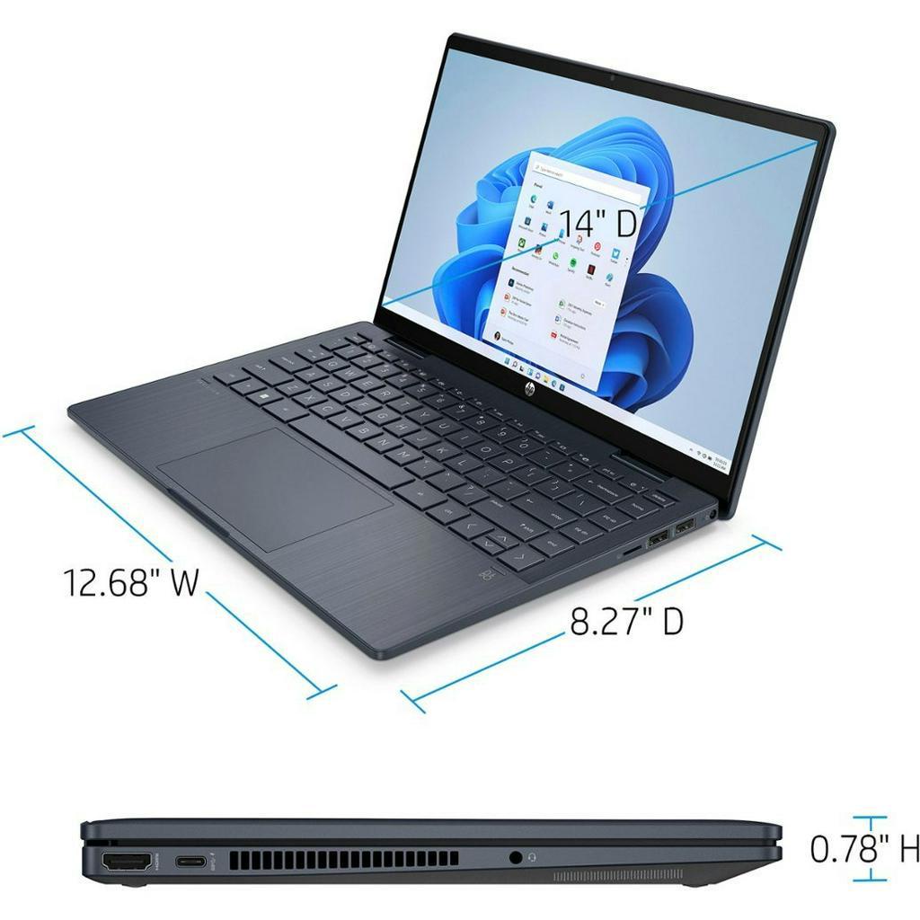 Laptop 2in1 Hp Pavilion 14 Intel Core i3 1215u Gen 12 RAM 16GB 512GB SSD WIN11HOME TOUCHSCREEN