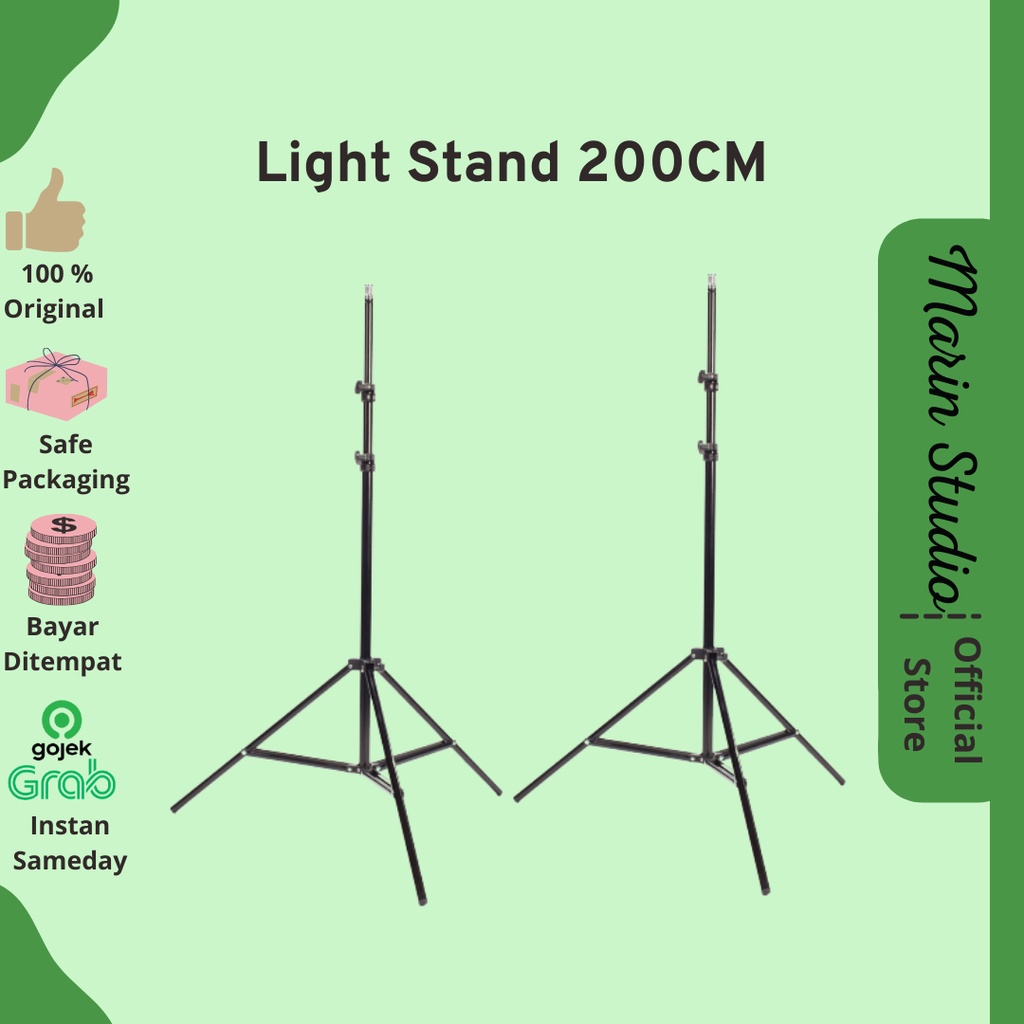 Light Stand Tripod 200cm Tripod Ring Light Tripod Stand Stand Softbox Tiang Softbox Tripod Ringlight