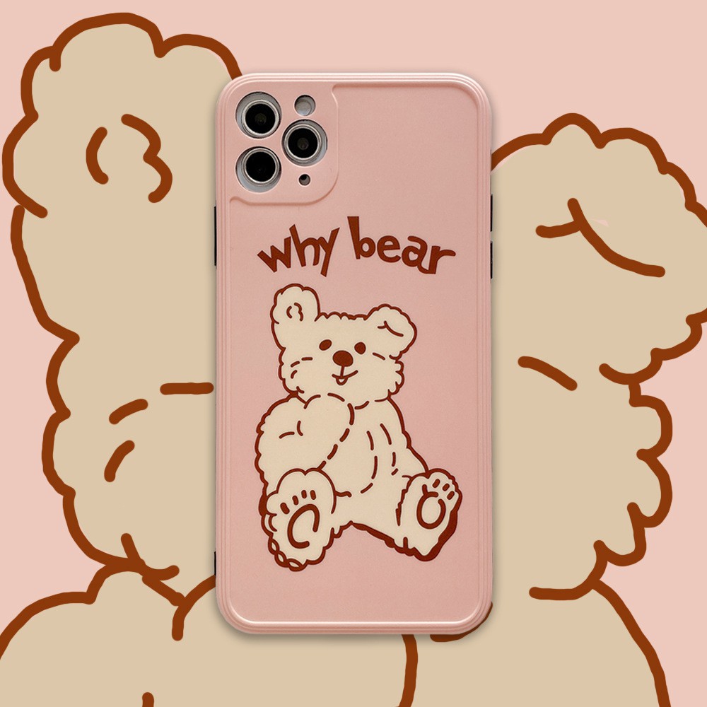 Casing Soft Case Gambar Kartun Beruang Lucu Ala Korea Untuk