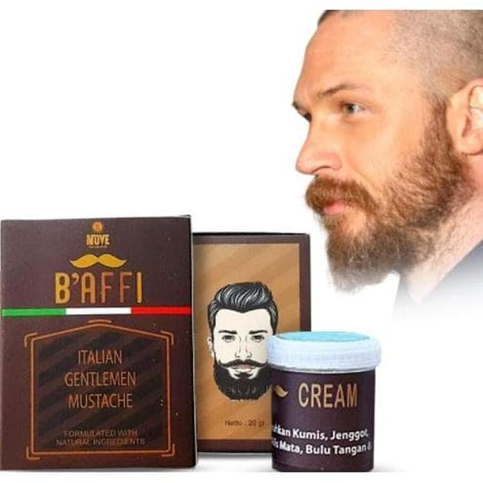 BAFFI CREAM PENUMBUH KUMIS,JENGGOT,JAMBANG,ALIS MATA,BULU TANGAN KAKI