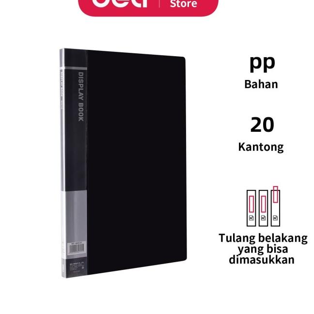 

➭ Deli EB01502 Display Book/Clear Holder-FC 20P - Biru ☑