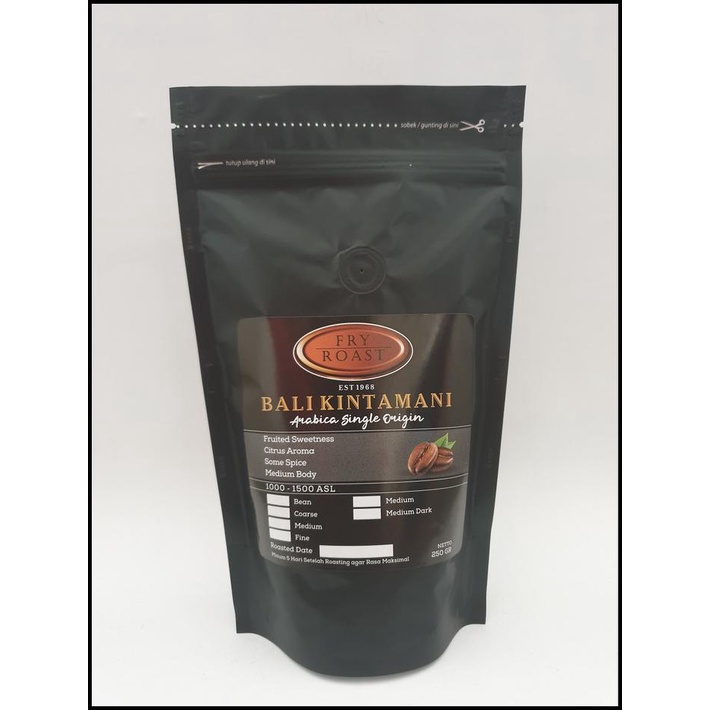 

Kopi Arabika Bali Kintamani 250 Gram (Biji/Bubuk)