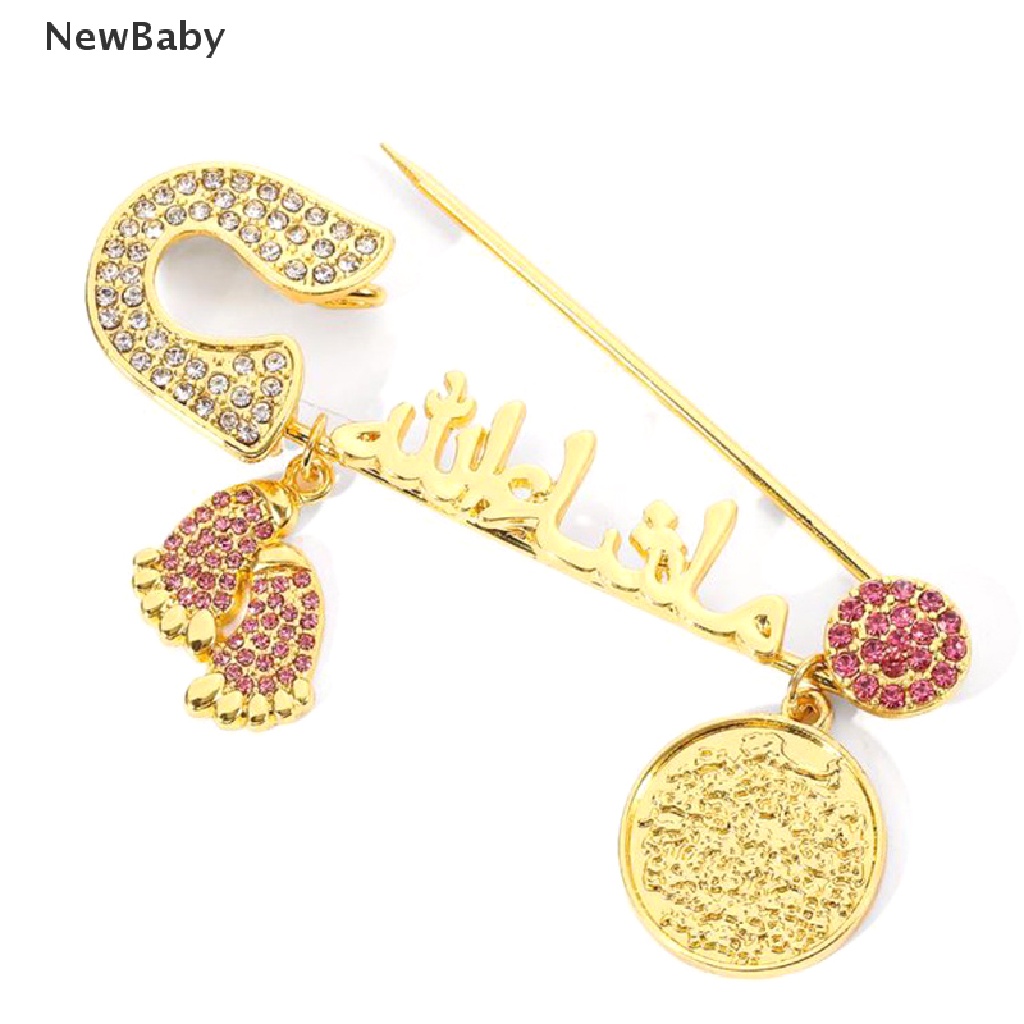 NewBaby Muslim Islamic Religious Style Pendant Rhinestone Crystal Pin Brooch Gift ID