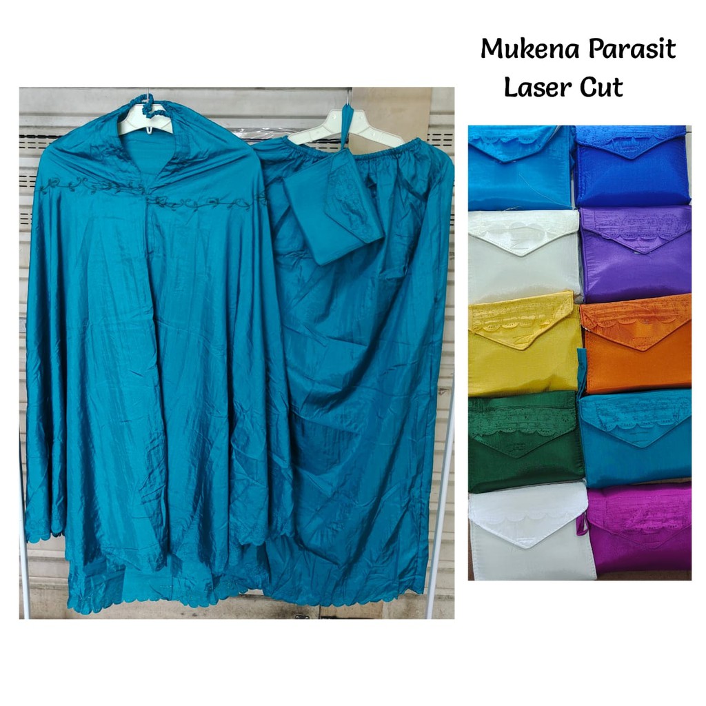 Mukena Parasit Laser Cut / Mukena Parasit Polos