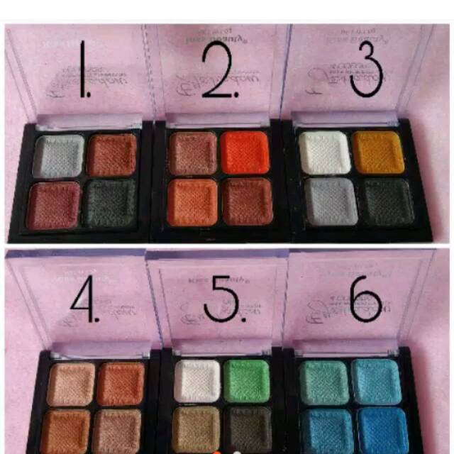 Eyeshadow 4 colors by kiss beauty