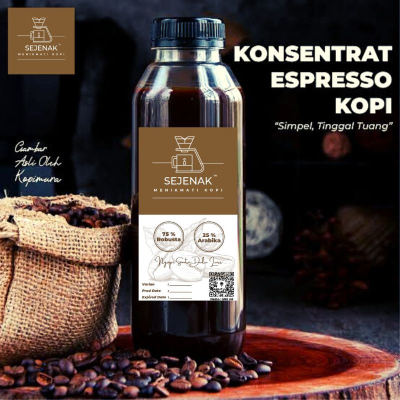 Jual Espresso Literan Konsentrat Ekstrak Kopi Kopi Literan Shopee Indonesia