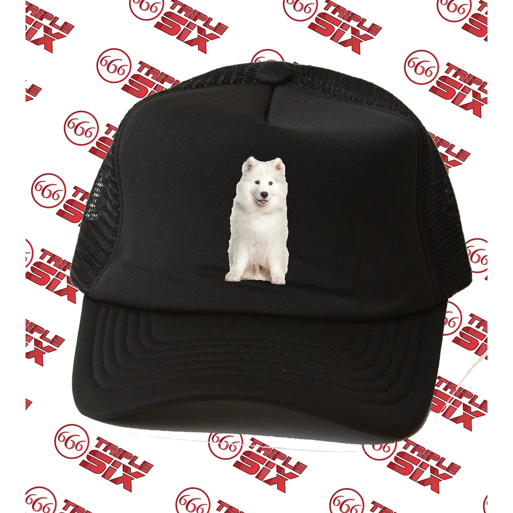 Topi Trucker Anjing Dog Breed Samoyed