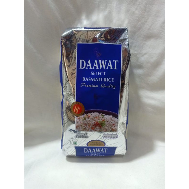

Beras basmati Daawat premium kemasan 1 kg