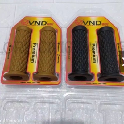 sepasang handgrip vnd ORIGINAL PLUS cnc dan handgrip WAJIK vnd premium universal bisa untuk semua sepeda motor