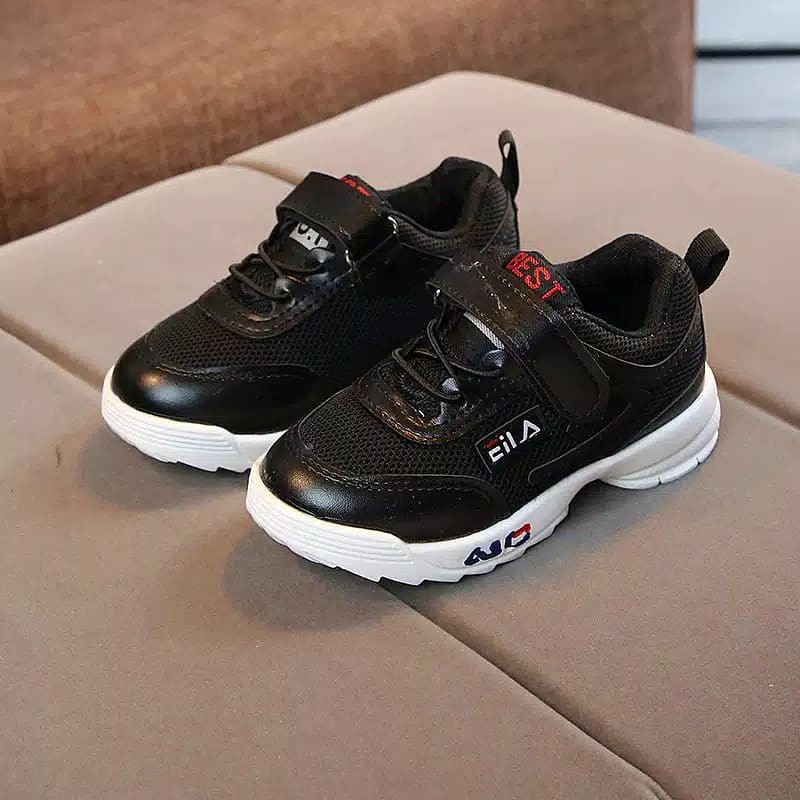 Sepatu Fila Jaring Hitam