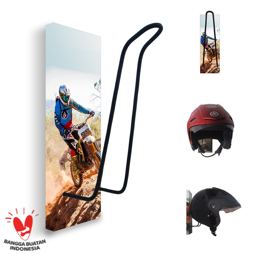 GANTUNGAN HELM - TEMPAT HELM - RAK HELM MOTOR CROSS 107