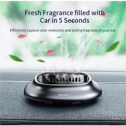 BASEUS MINI VOLCANO FRAGRANCE HOLDER / ALAT + PARFUM PENGHARUM MOBIL - MERAH