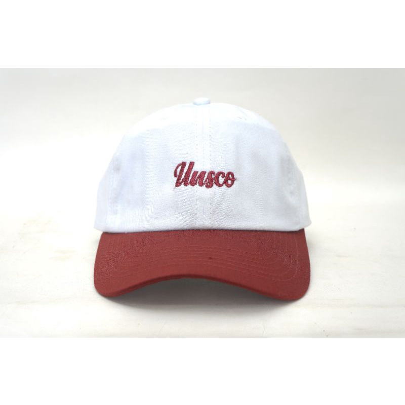 TOPI PRIA POLOCAPS BASEBAL CAPS ORIGINAL DISTRO TOPI JARING/PUTIH MAROON