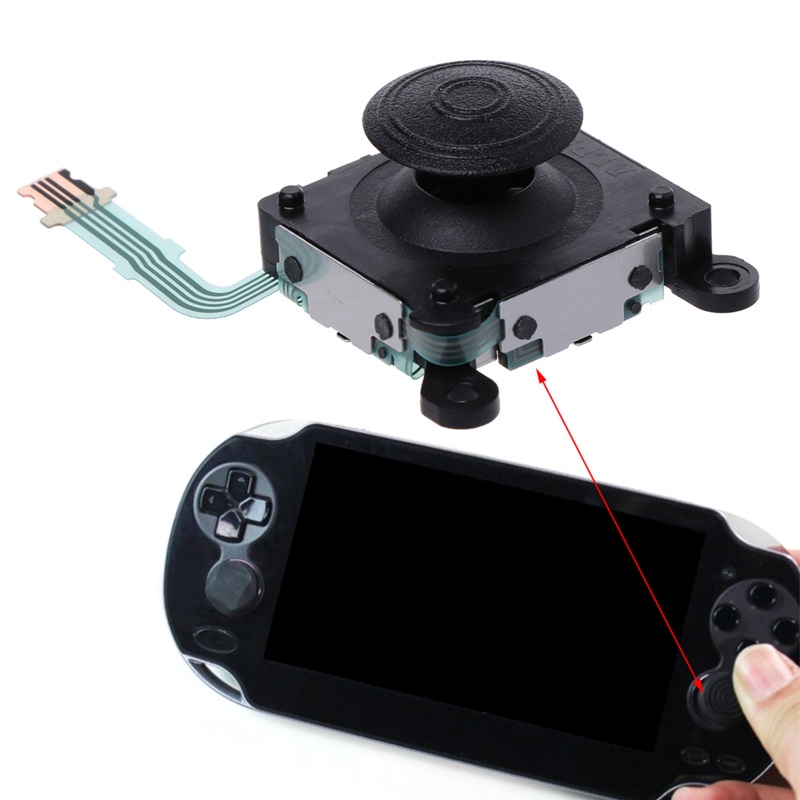 Gro 3D ThumStick Key Repair Spare Part Rocker Cap Pengganti PSVita 1000psv1000 Controller Thumb Stick Aksesori