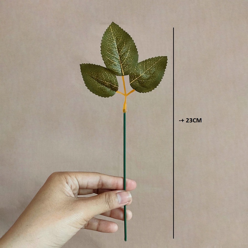 Artificial Pedate Leaf Daun Palsu Plastik Hias Dekorasi Taman