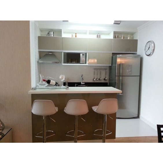 Meja Bar Dapur Minimalis Modern / Meja Makan Modern Lapisan HPL Anti Panas Anti Gores (Non Rakitan C