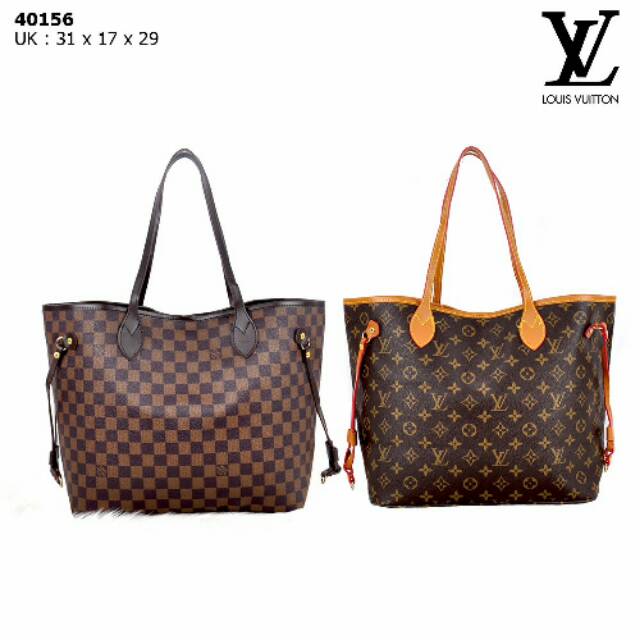 Tas Wanita Tote Bag LV Bahan Semi Premium Motif Mono dan Damier Grosir Tas Batam Impor Murah