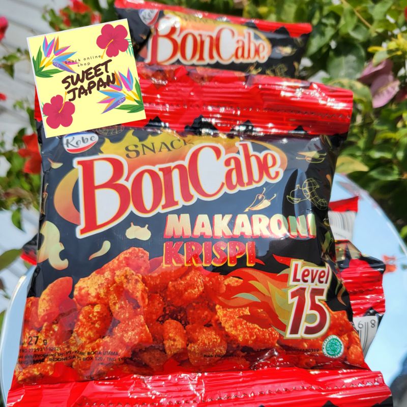 snack boncabe makaroni pedes krispi isi 10 bungkus