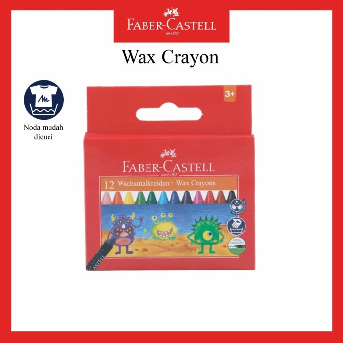 

Limited Wax Crayon Faber Castell Set 12 Pcs Krayon Anak Terbatas