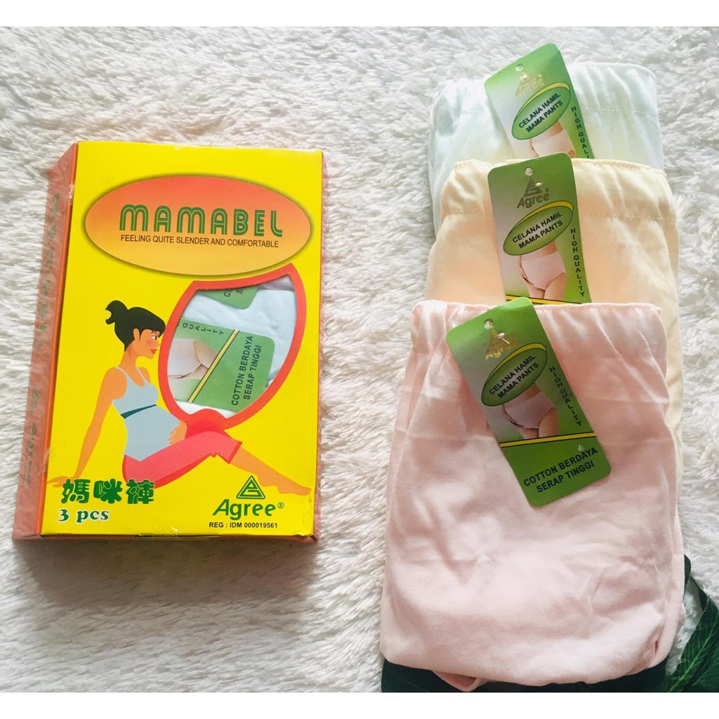 3 PCS Mamabel | MUAT BB SAMPE 95 Kg Celana dalam wanita hamil Kancing sebelah  Art Mamabel 514