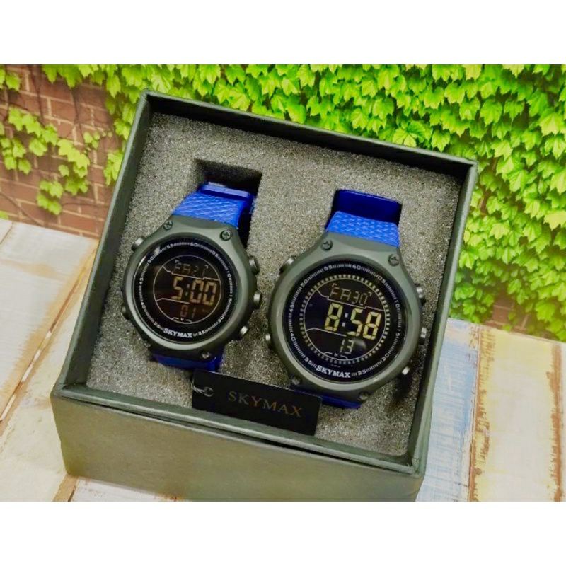 Jam Tangan SKYMAX Couple Jam Tangan SKYMAX Pria Wanita Tahan Air