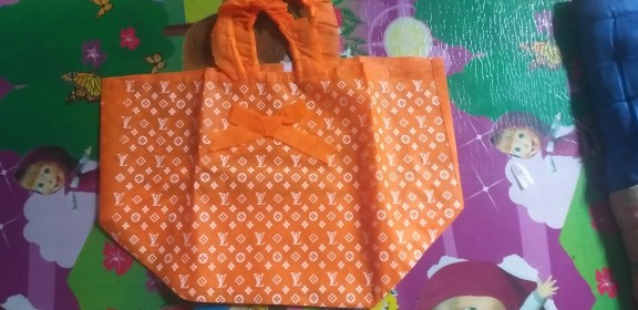 Tas Hajatan 22 Nasi Kotak Motif Pita