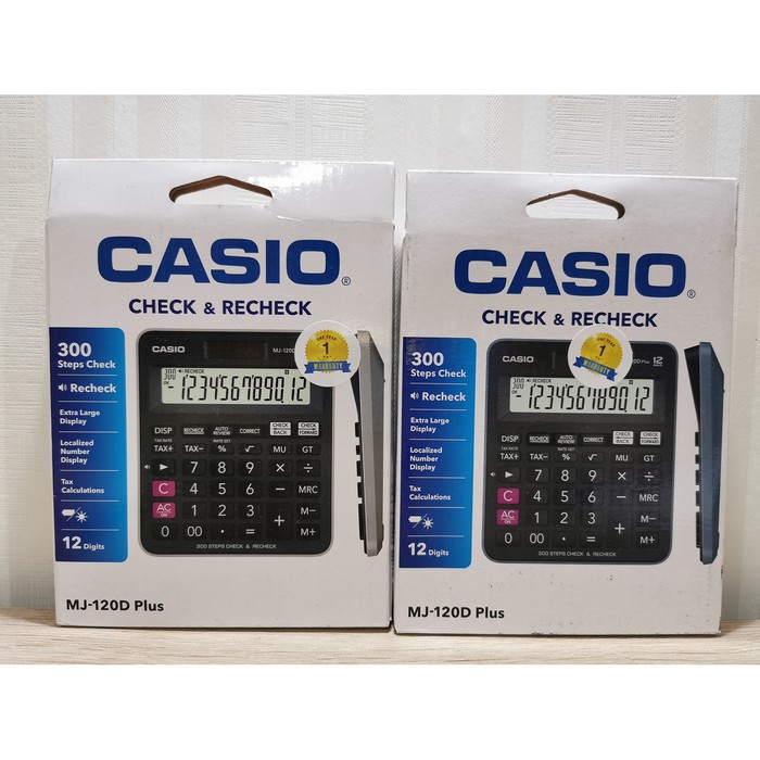 

Casio Kalkulator Check& Re-Check MJ-120 DPLUS (BLACK)
