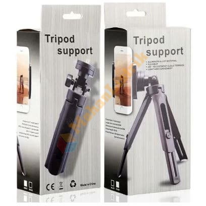 Tripod Support Mini Phone Extendable Dengan Holder U Universal