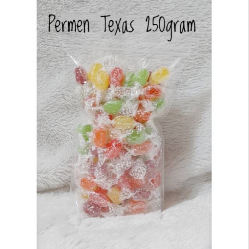 

Permen texas 250 gram ready stok